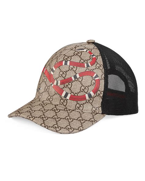 gucci supreme snake cap|gucci baseball cap price.